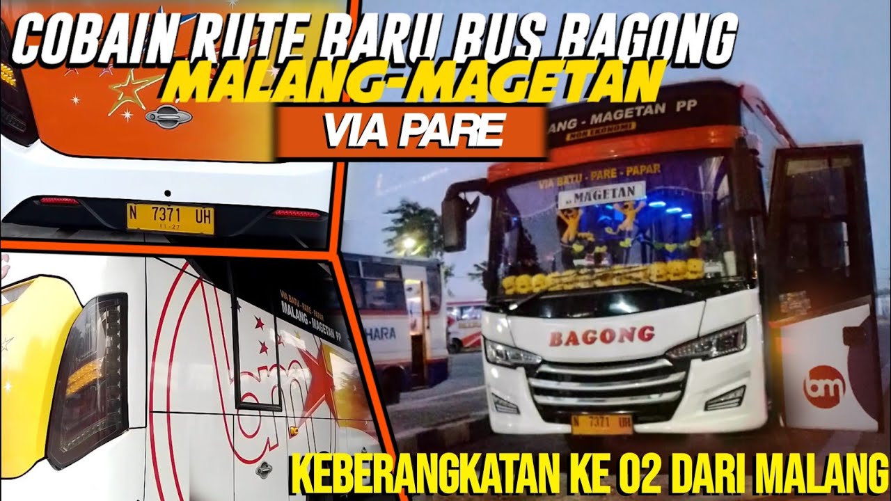 RUTE BARU LAGI ‼️ Nyobain bus bagong rute terbaru Malang - Magetan via Batu Pare Papar | MAZA