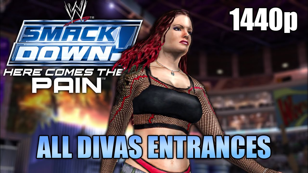WWE Smackdown: Here Comes The Pain - All Divas Entrances | 1440p