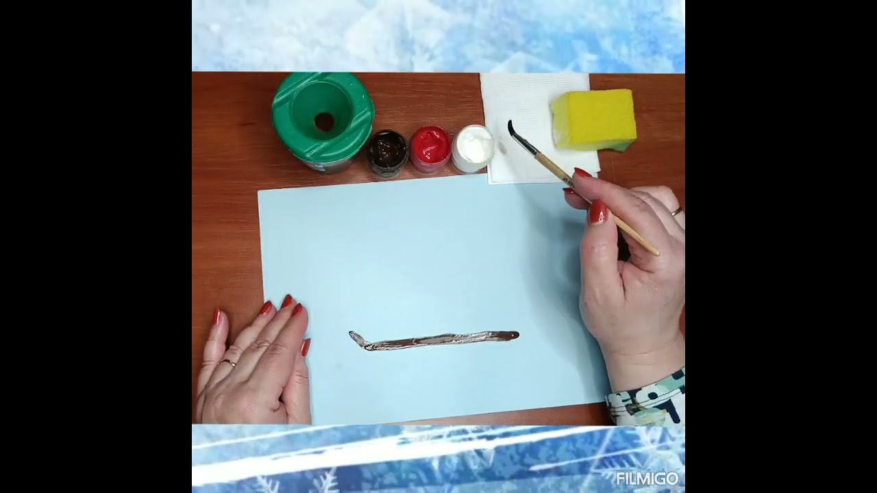 Малювання ''Веселі санчата'', молодша група.