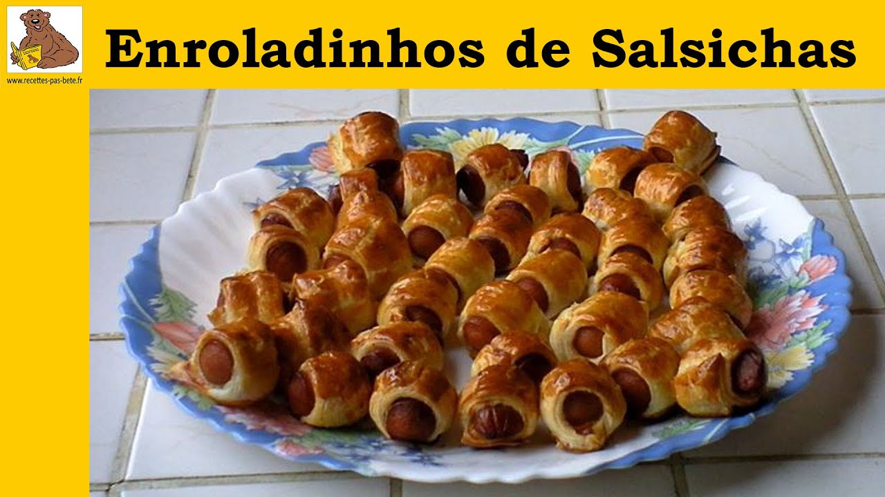 Enroladinhos de salsichas (receita fácil)