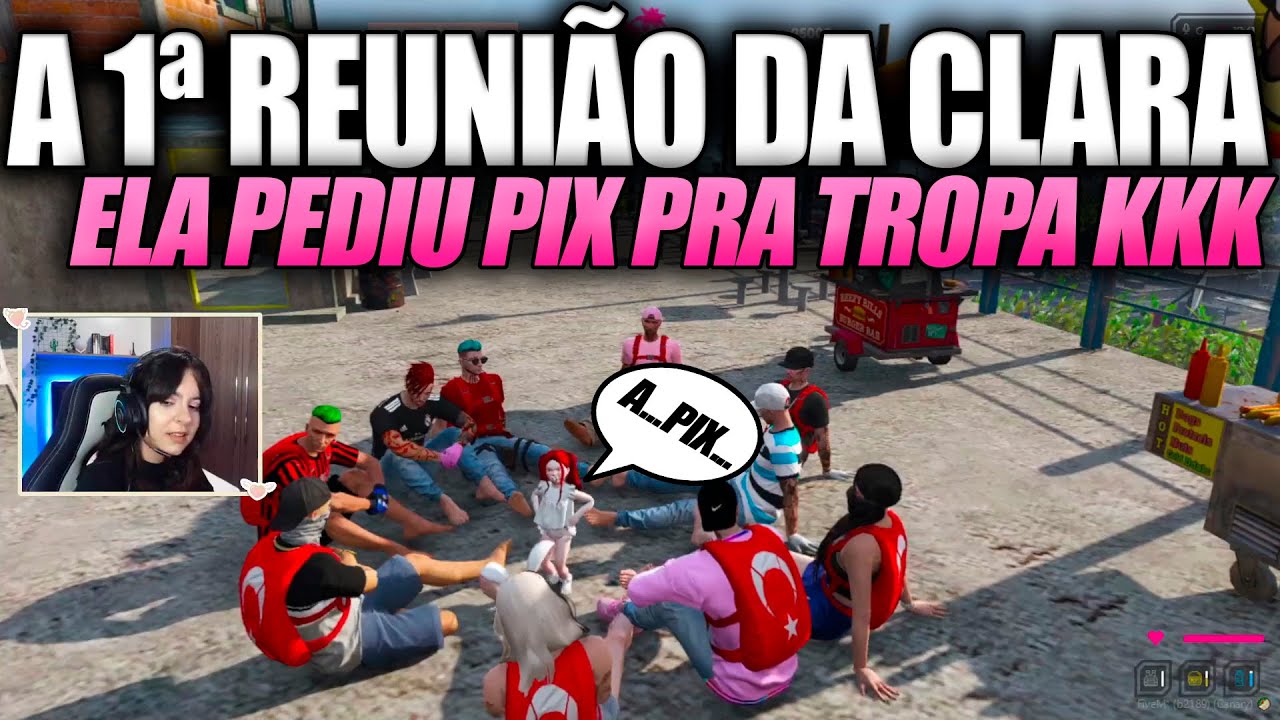 FILHA DO BK CLARA CONVOCOU SUA PRIMEIRA REUNIÃO E PEDIU PIX PRA TROPA KKK 🤣