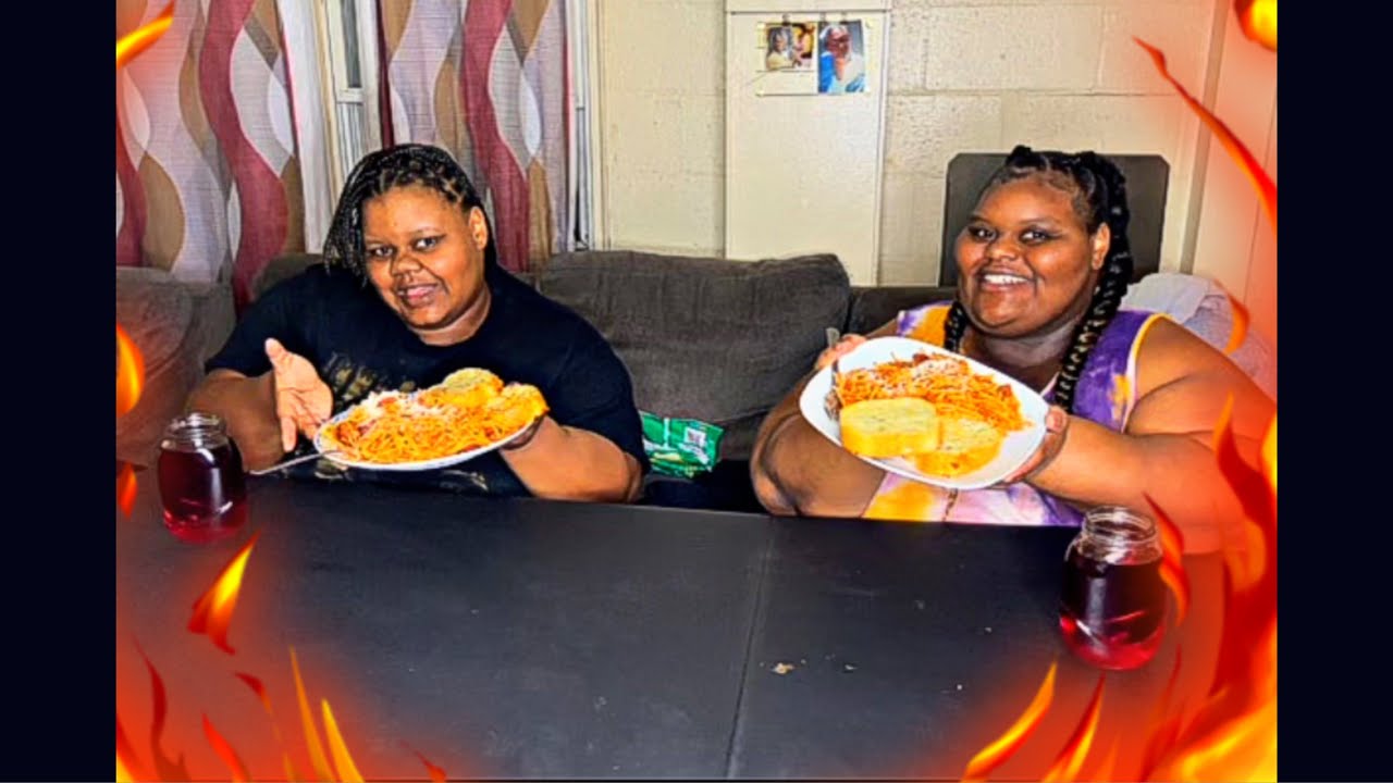 Spaghetti Mukbang🍝Our Favorite Childhood shows/movies🫶🏽