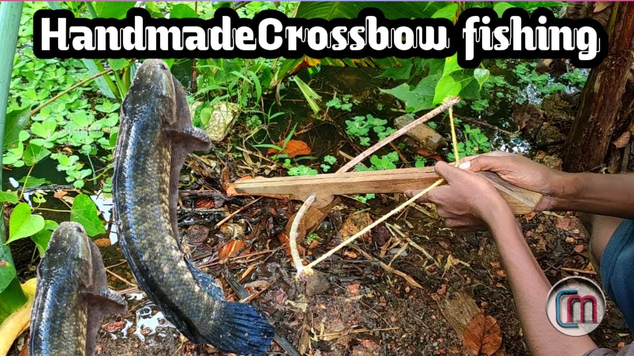 Fishing kerala handmade crossbow fishing rod and reel //muppalli// SN Craft media fishing time 2020