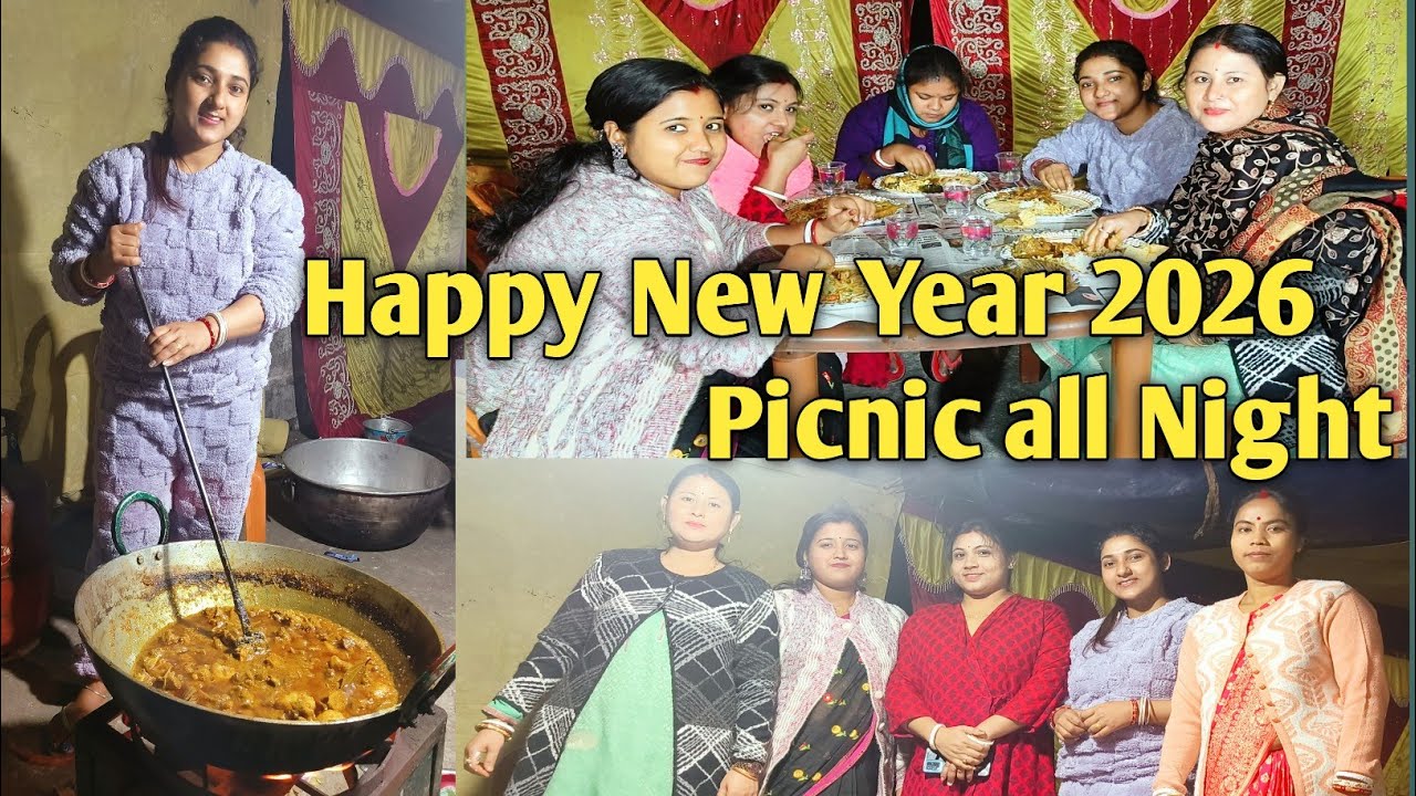 পিকনিক আবার এতো স্পেশাল হয় নাকি !🤔 Happy New Year 2026 🎇 ছেলেকে সারা রাত জাগিয়ে রাখলাম।। 😜