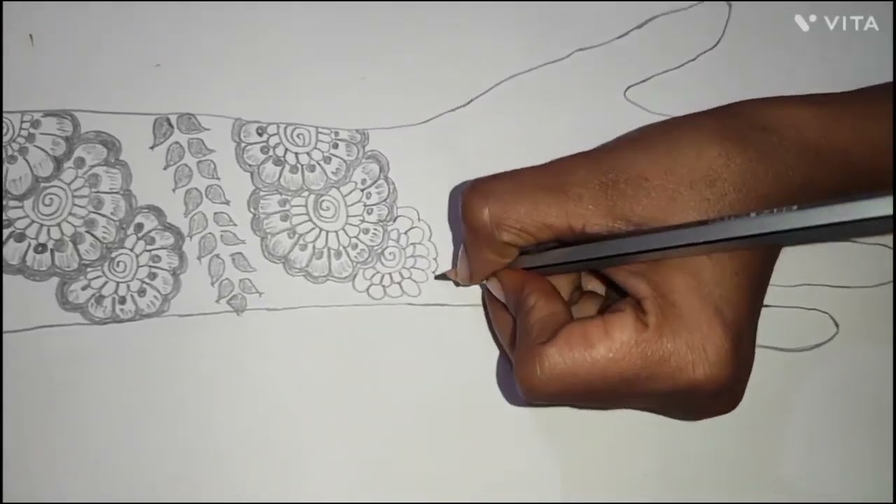 Simple front hand mehndi design|| Easy and learn to apply mehndi design 