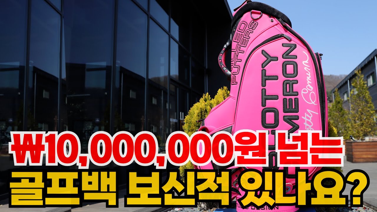 1000만원 넘는 골프백 도대체 모지?#골프 #golf #명품골프백