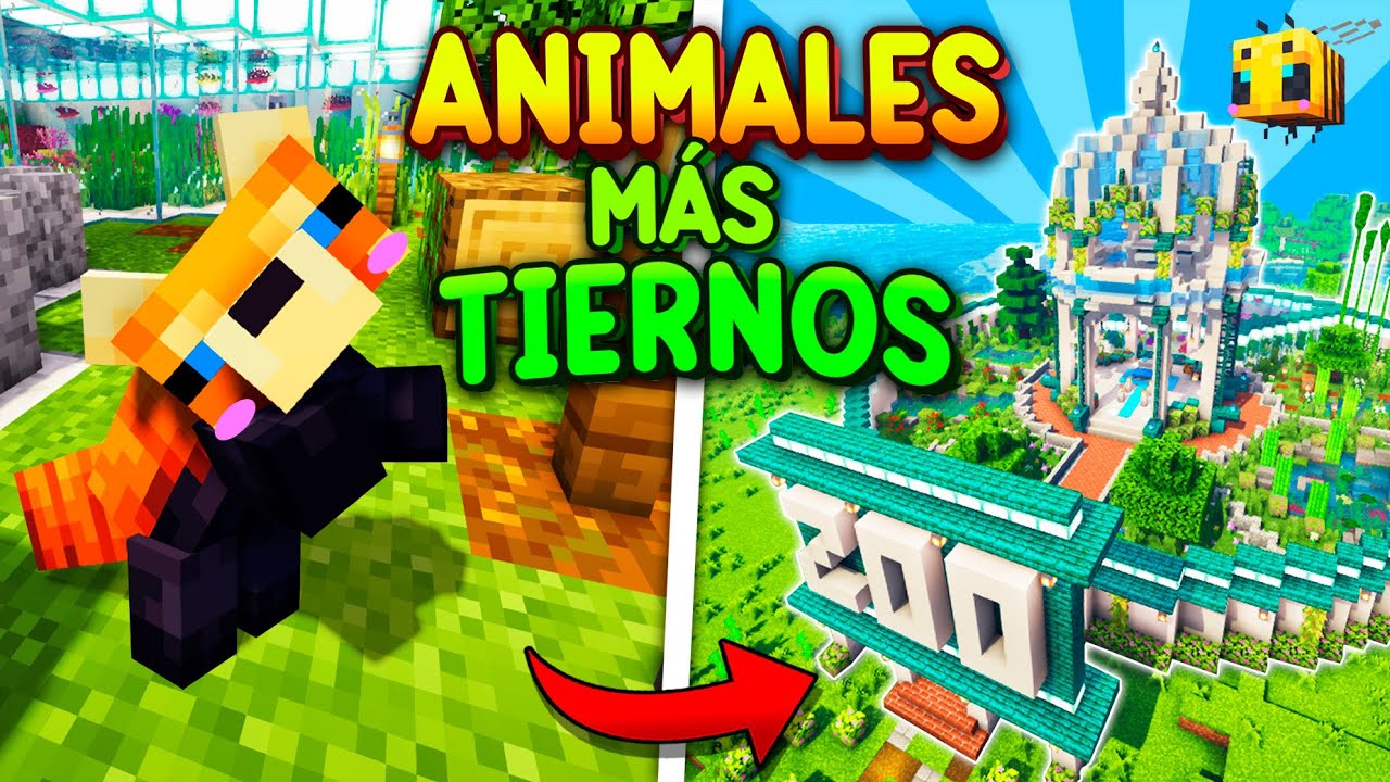 Constru&iacute; un ZOOL&Oacute;GICO con los ANIMALES m&aacute;s TIERNOS de Minecraft 🐹🐰