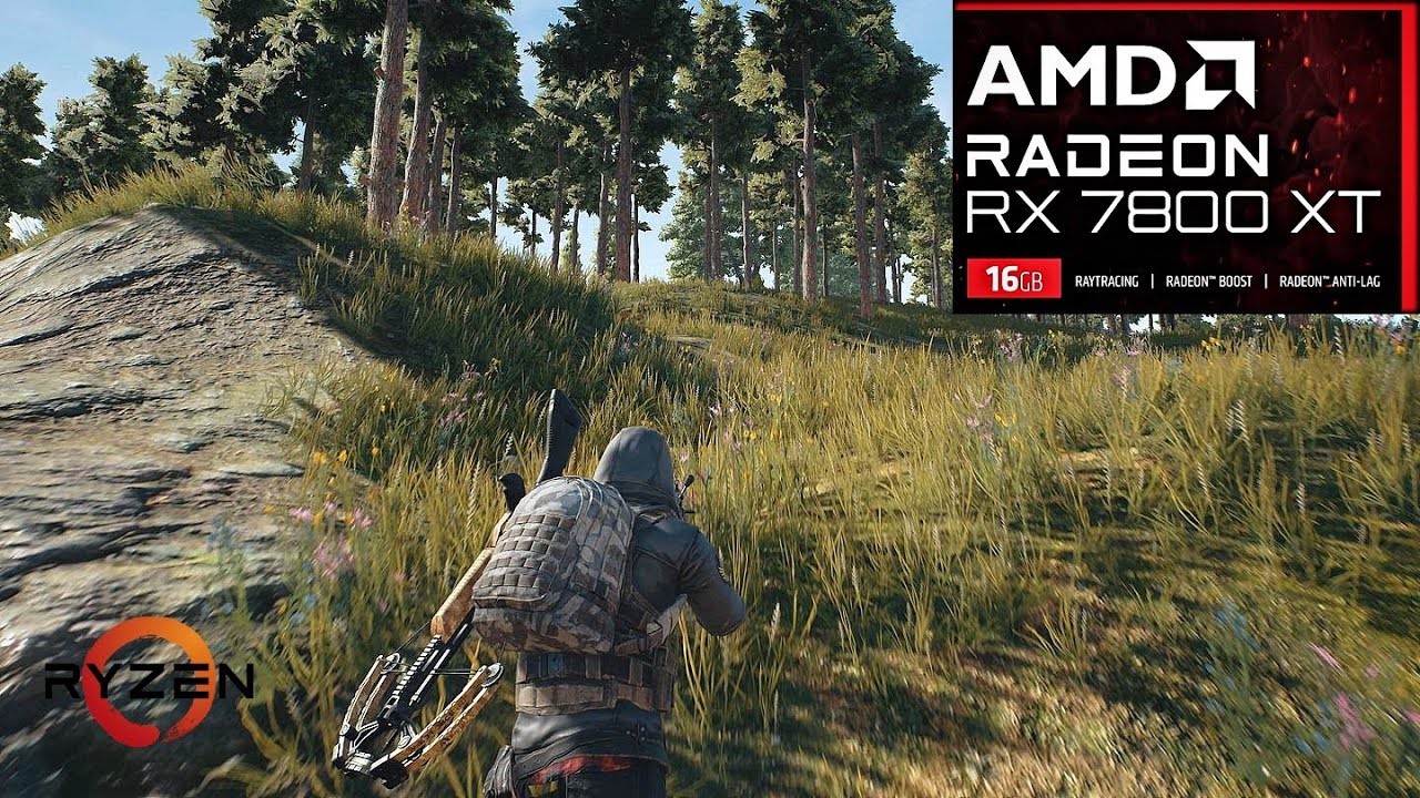 PUBG : RX 7800 XT + Ryzen 7 5700X3D ( Ultra Settings Gameplay )