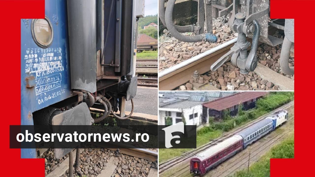 Un tren CFR a pierdut în drum spre mare mai multe vagoane, cu tot cu pasageri