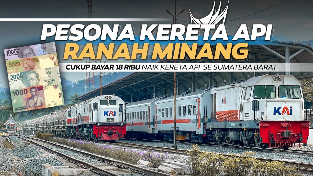 MURAH BANGET‼️ Cuma Modal Rp 18.000 Bisa Naik Kereta Api Se-Sumatera Barat | Trip Divre II SUMBAR