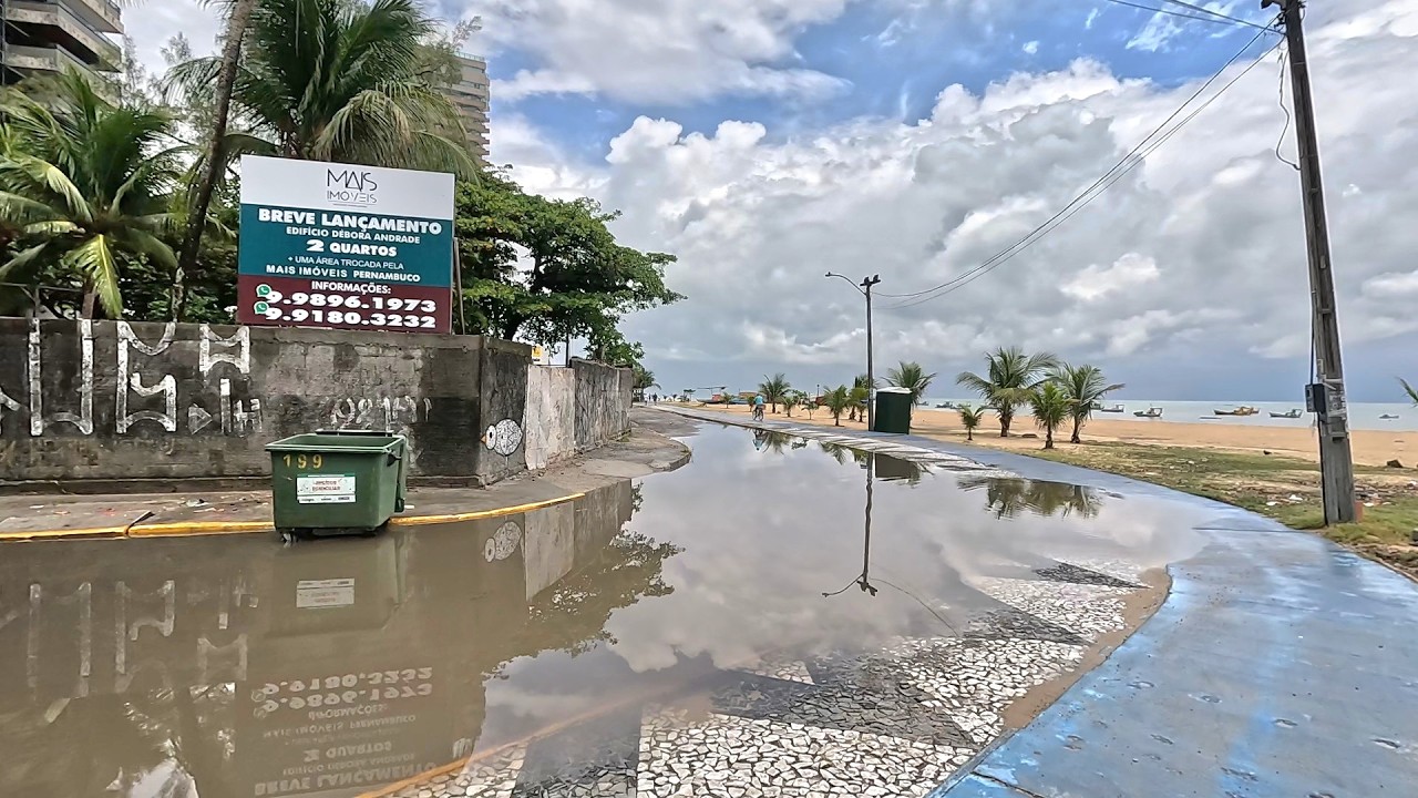 Chuva no Recife clima frio no Carnaval 7 de fevereiro 2026
