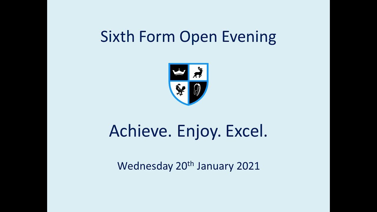 Sixth Form Open Evening Recording