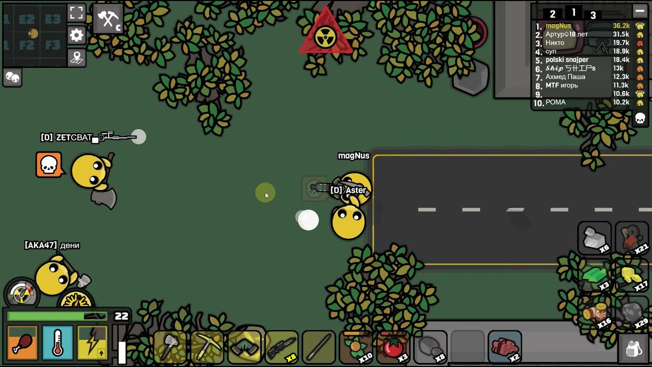 Fullgame Devast.io part 20 / Easy laser creating Devast.io