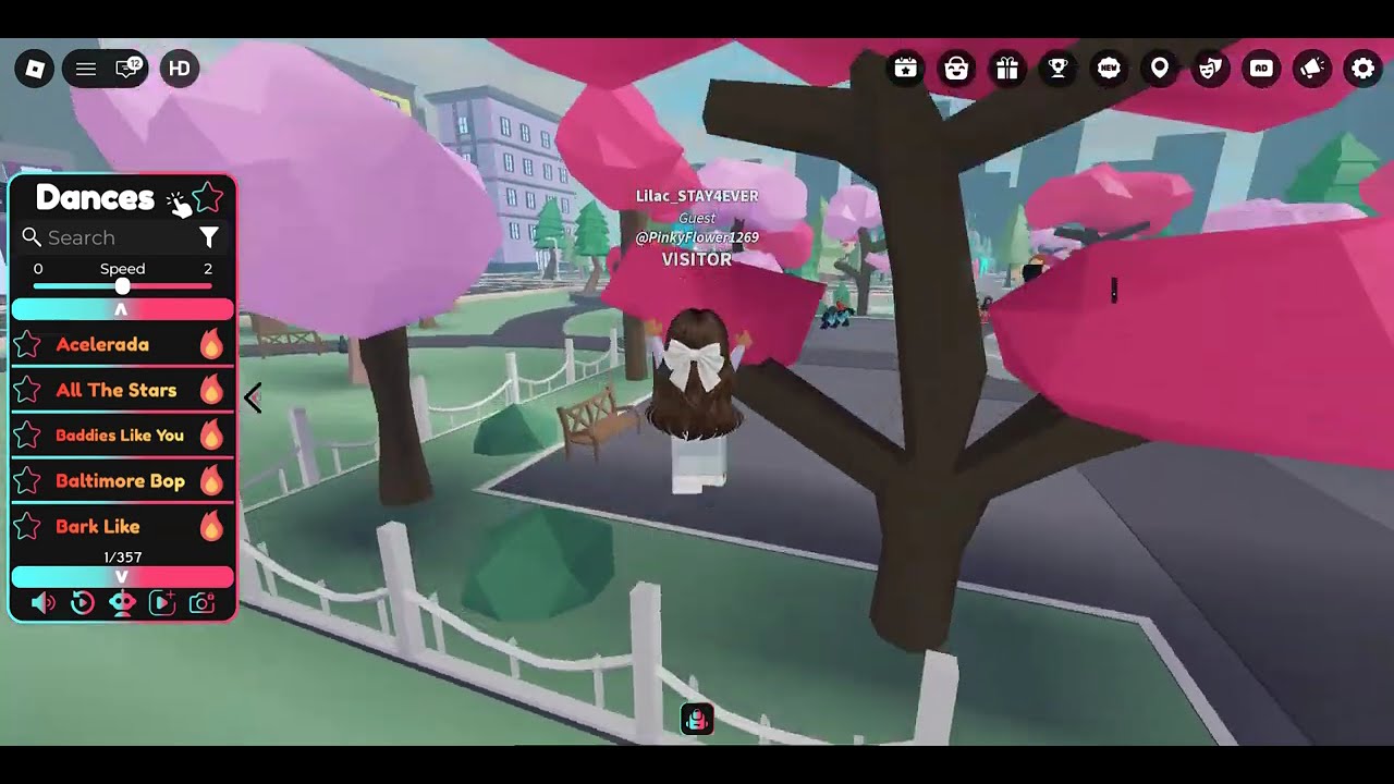 Dancing/syncing with random people in TOD