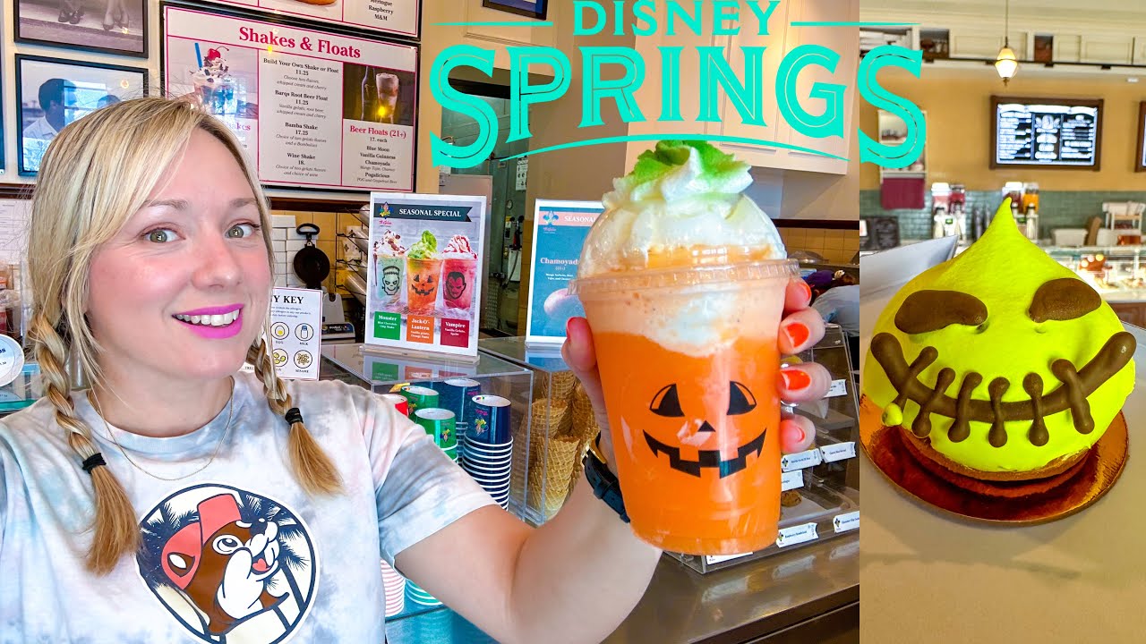 Disney Springs NEW Fall & Halloween Treats, Lunch at Blaze Pizza, World of Disney, Shops & More!