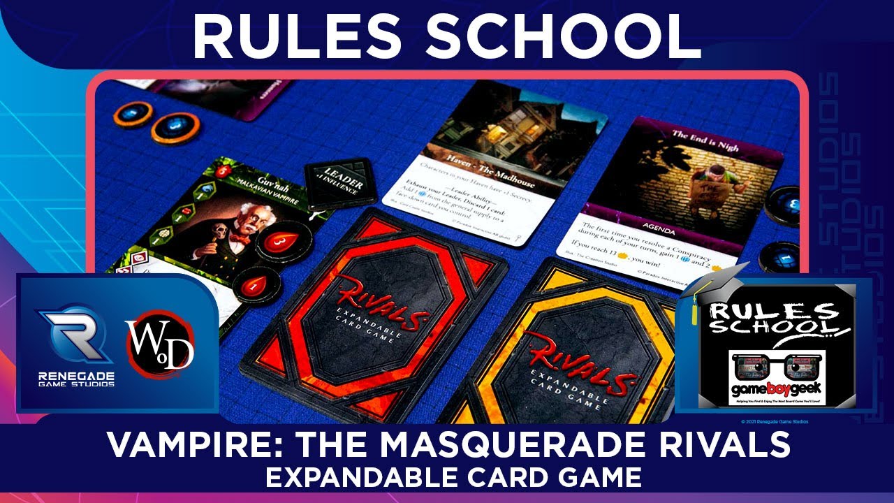 How to Play Vampire the Masquerade: Rivals Expandable Card Game (Rules School)