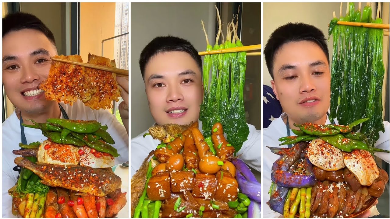 Yummy #235 Eat Meat 😋🔥, chicken 🍗 🍗, Shrimp 🦐🦐.. #mukbang  #eatingshow #yummyfood 