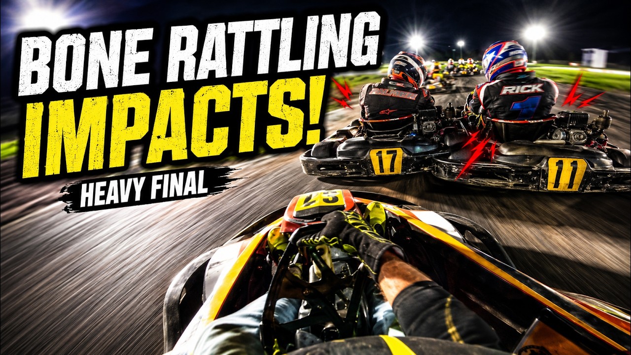 Bone Rattling Impacts - Dallas Karting Complex - Heavy Final - March 22, 2024