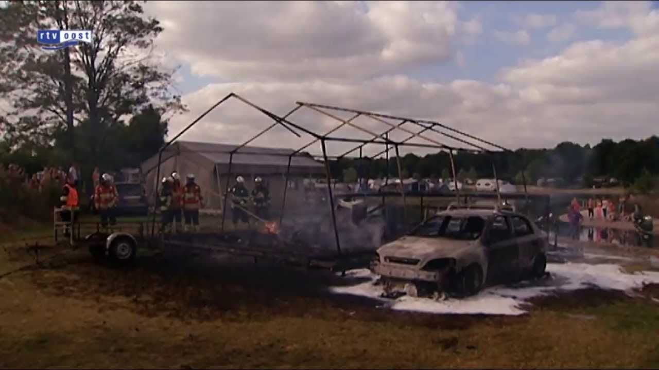 Tent ontploft op camping Stoetenslagh Rheezerveen