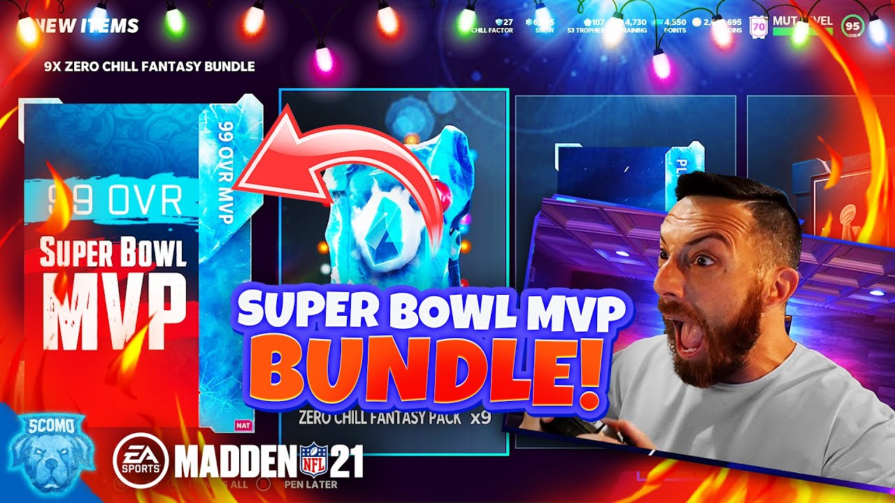 PACKS WERE HOT! 99 OVR SUPER BOWL MVP ZERO CHILL FANTASY BUNDLE! [MADDEN 21]