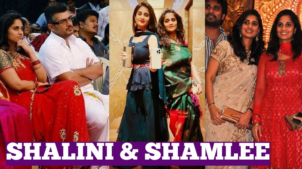 Actress SHALINI AJITH with her sister SHAMLEE - the Complete family