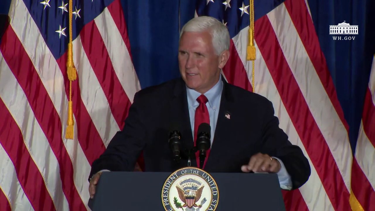 Vice President Pence Delivers Remarks at a Back the Blue Rally