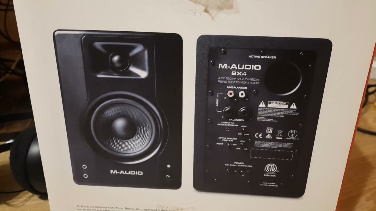Недорогие студийные мониторы M-AUDIO BX4 обзор тест звука сравнение с мониторами JBL LSR305
