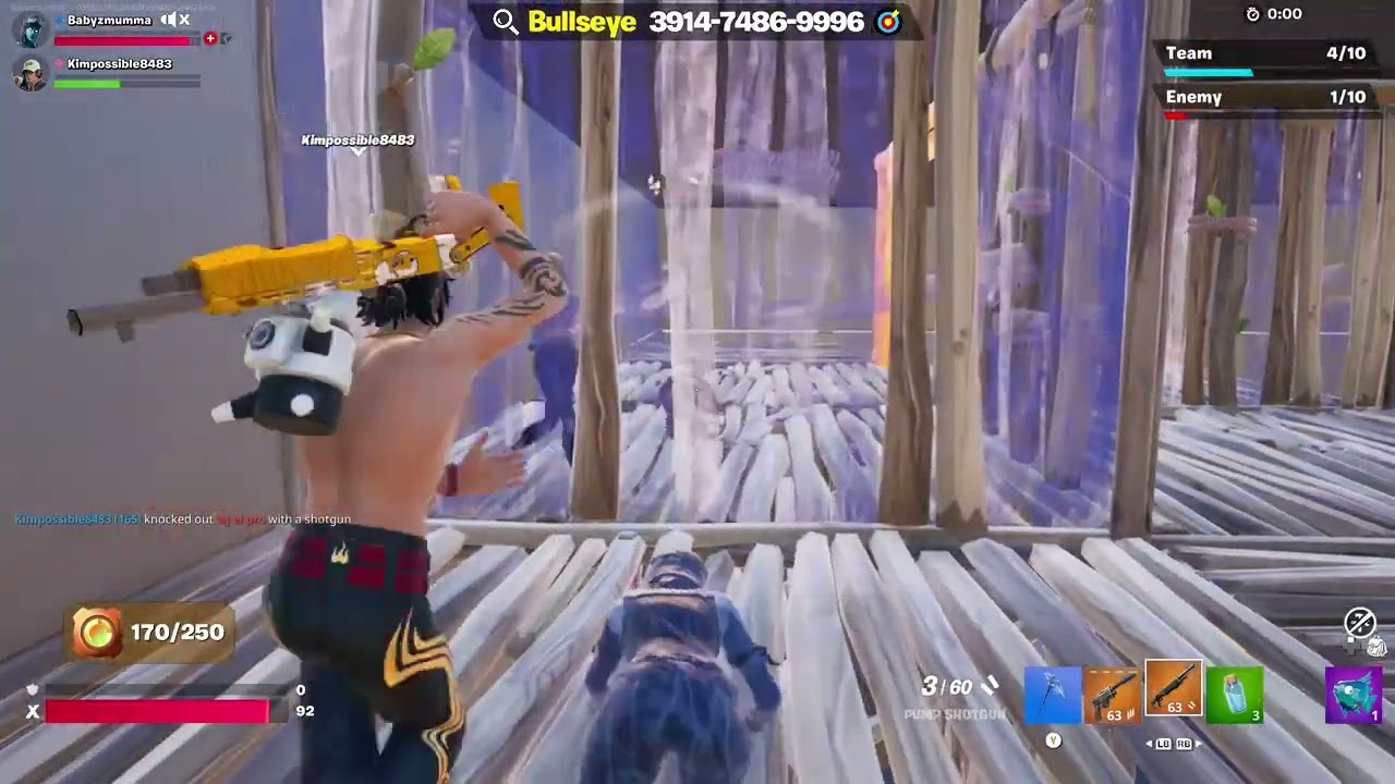 This was my warm up game btw i dont suck that bad