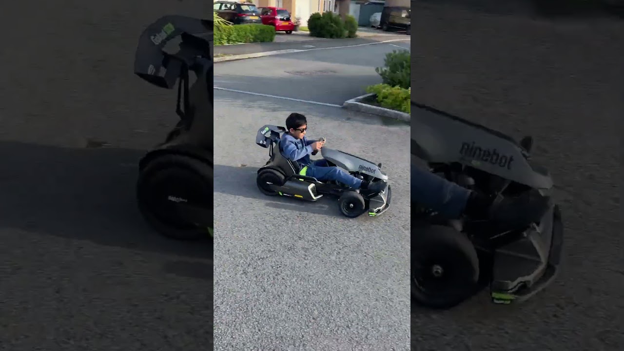 Segway ninebot go kart pro electric drift skid shakedown first drive test fun
