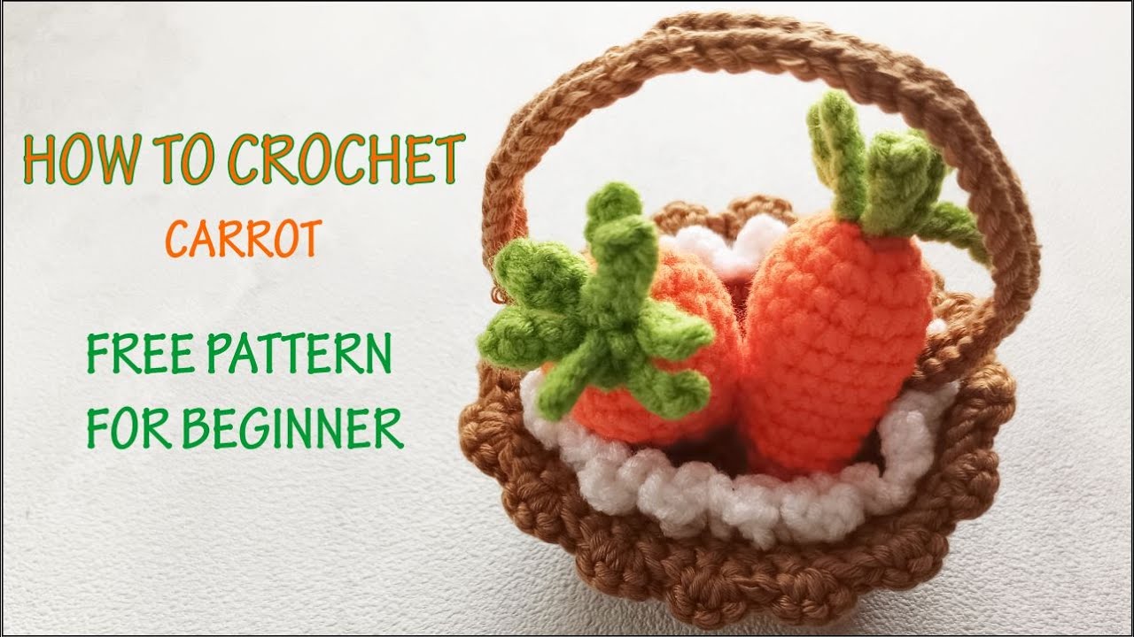 HOW TO CROCHET CARROT AMIGURUMI PLUSH DOLL