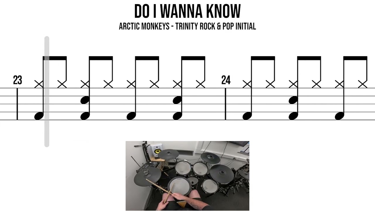 Do I Wanna Know – Arctic Monkeys – Trinity Rock & Pop Initial | Прохождение партии ударных 🥁