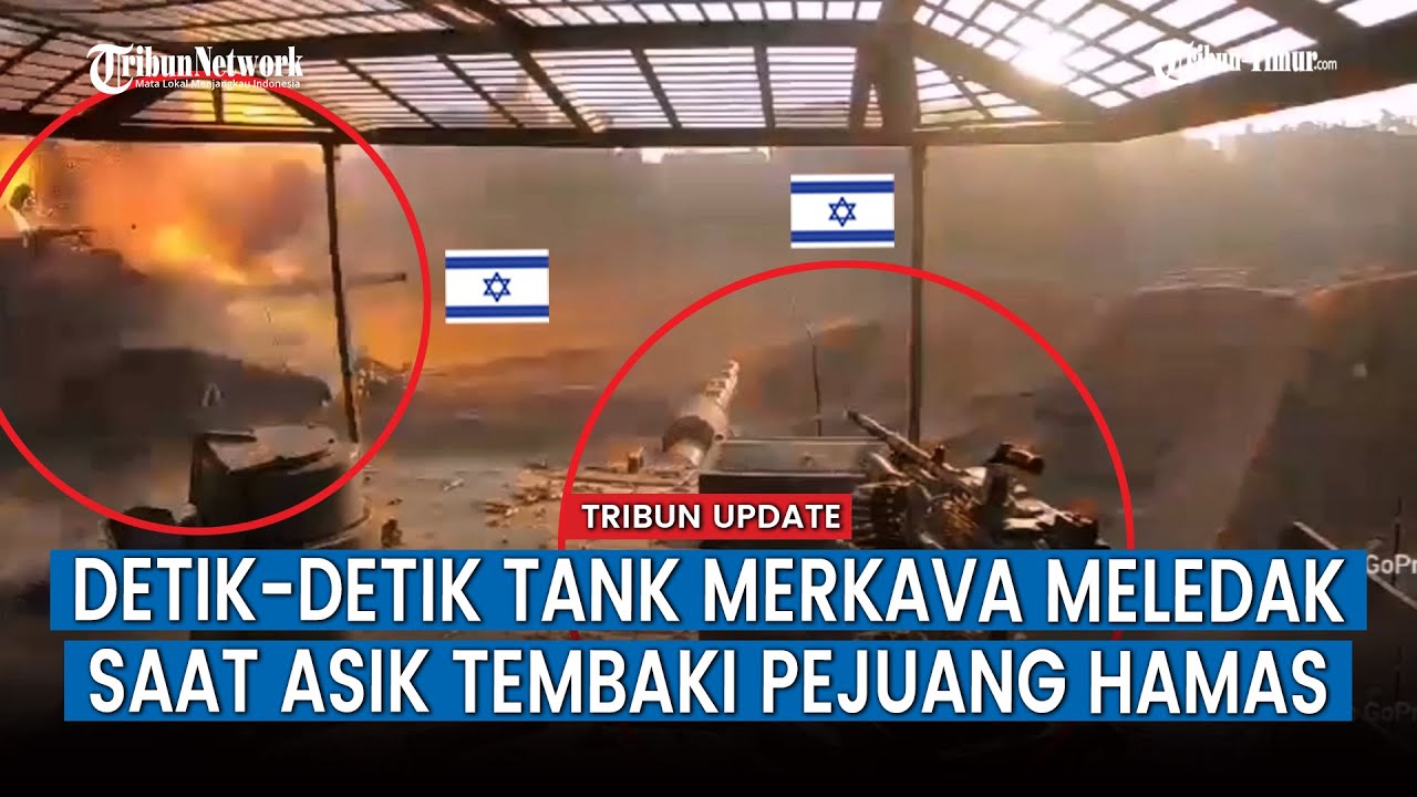 Bidikan Peluru Mematikan Pejuang Hamas Hancurkan Tank Merkava Israel