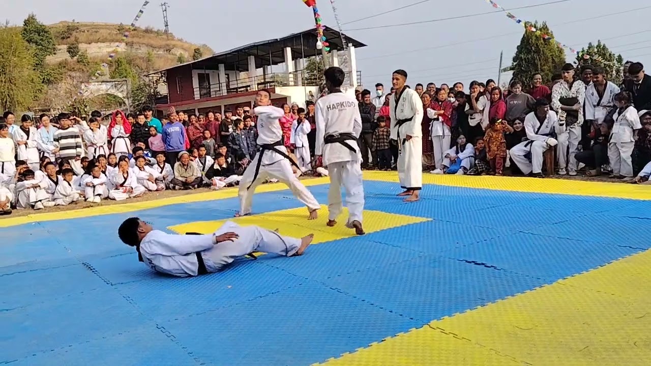 Kathmandu Nuwakot Hapkido demonstration 2