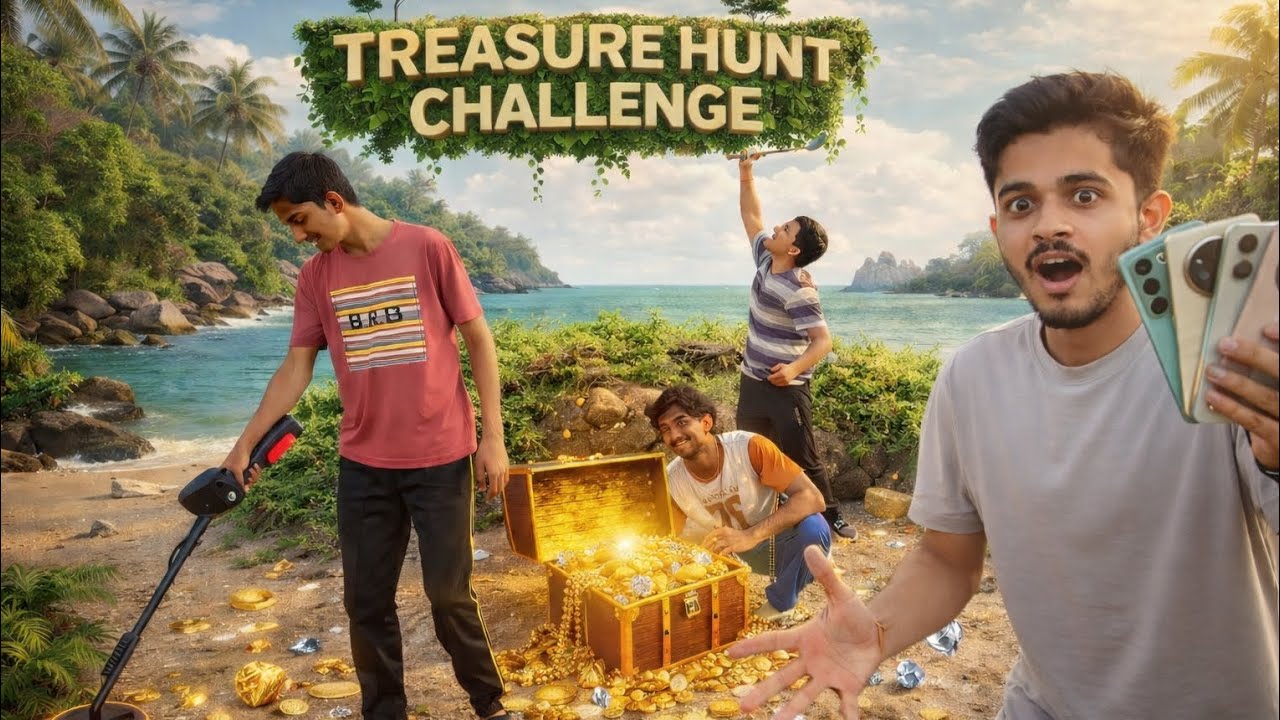 Treasure Hunt Challenge With Friends | Who Finds The Mobile First? 📱#treasurehunt #viral 