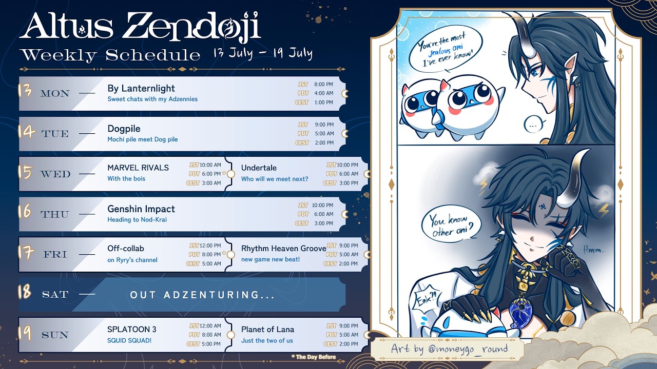 【WEEKLY SCHEDULE】 February 16 - February 22 | #IKZendoji #altuszendoji