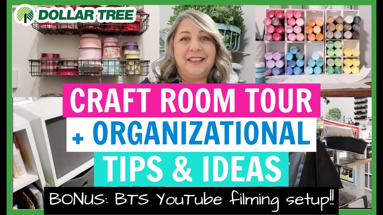 2024 Craft Room Organization Tips & Storage Ideas || Craft Room Tour and & YouTube Filming Setup