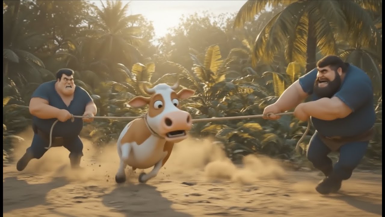 🐄🧠 Thieves Secretly Take the Mother Cow Away, but the Calf Is Very Clever | Old MacDonald’s Farm