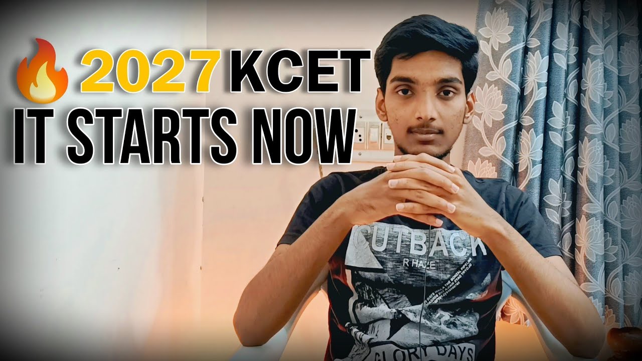 KCET 2027 – It Starts Now 🔥 | Complete Guidance for Beginners