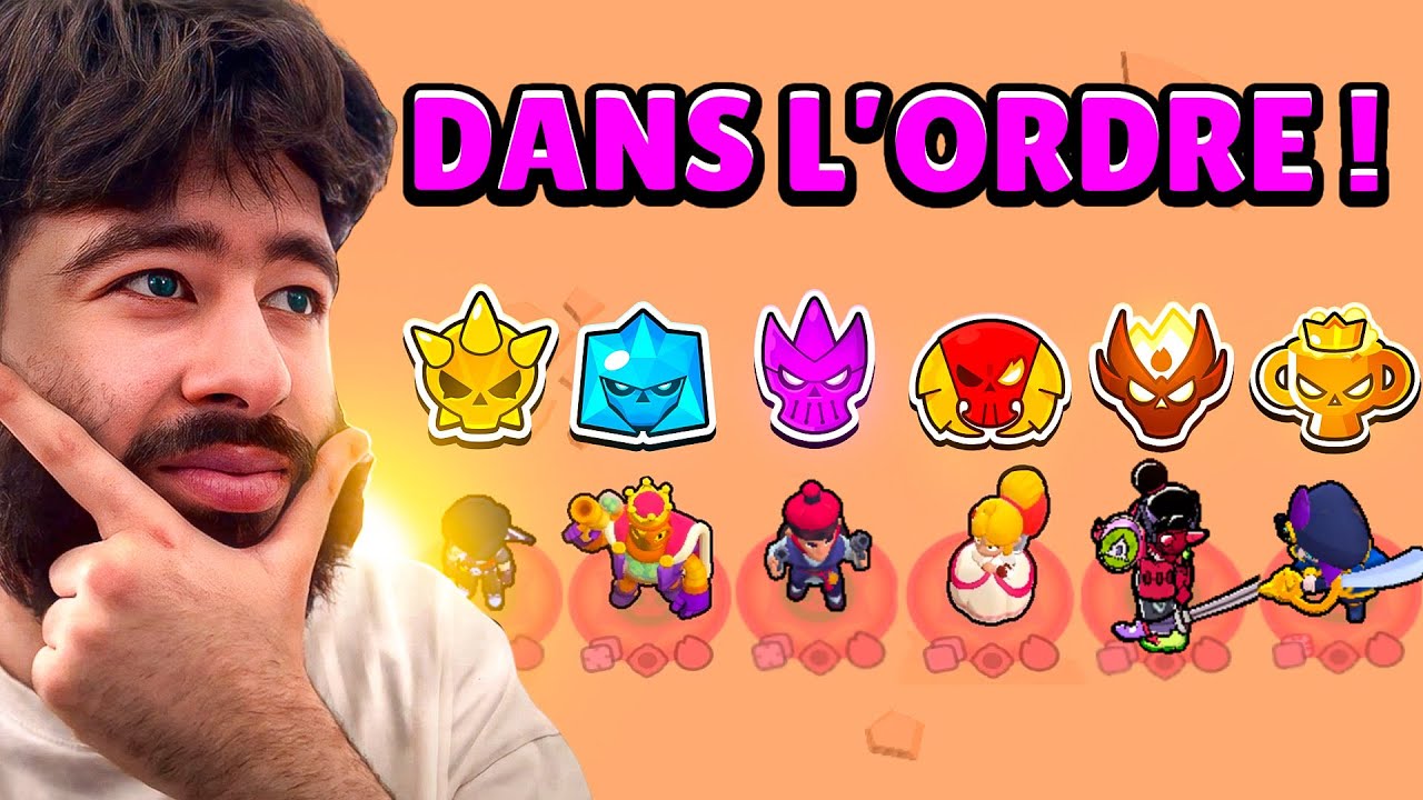 J'ESSAYE DE CLASSER CES JOUEURS BRAWL STARS DANS L'ORDRE !!!