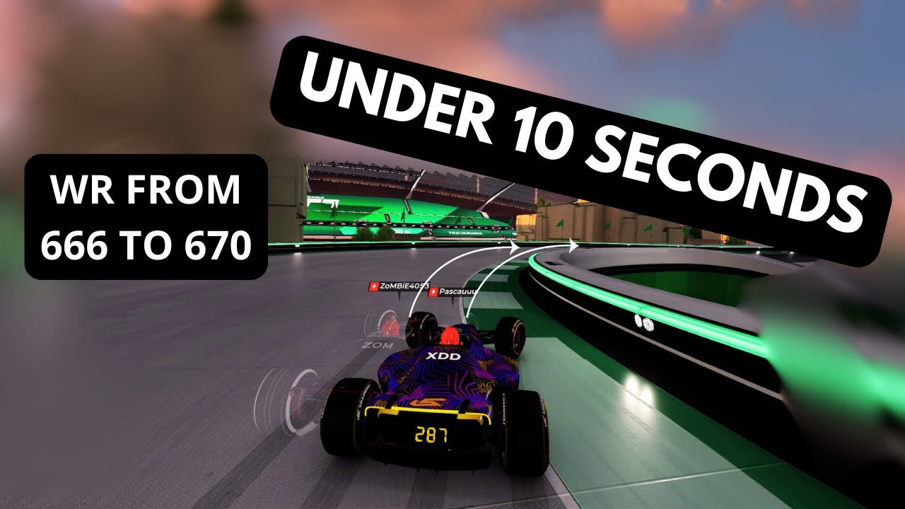 Trackmania Under 10-sec Everios V7  |  WR from 666 to 670