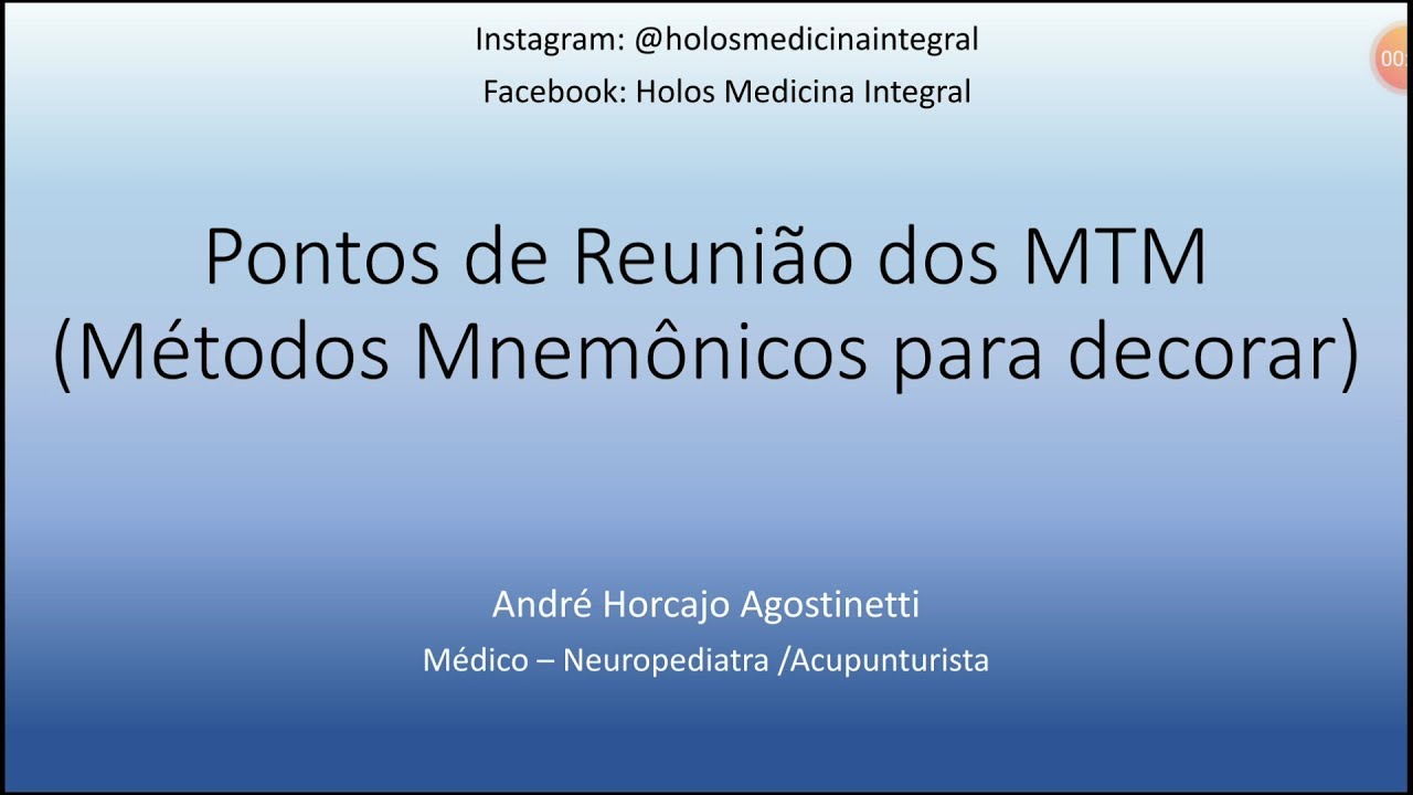 Pontos de Reunião dos Meridianos Tendinomusculares