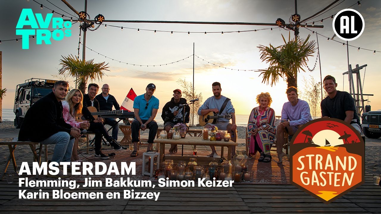 Flemming, Jim Bakkum, Simon Keizer, Karin Bloemen en Bizzey - Amsterdam | Strandgasten