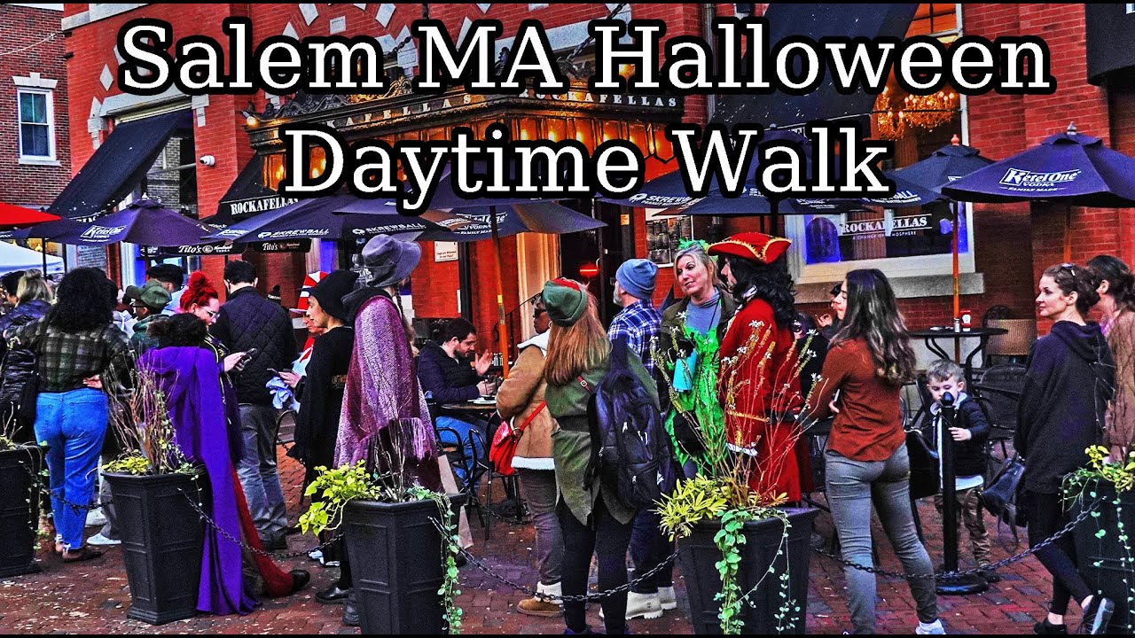 Salem Halloween Weekend Daytime Walk October 30, 2022. Salem Massachusetts.