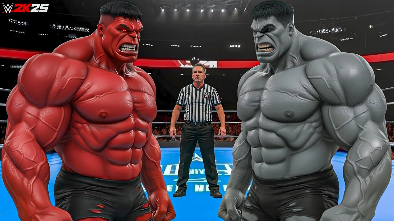 WWE 2K25 - RED HULK VS GREY HULK | PS5 Gameplay 