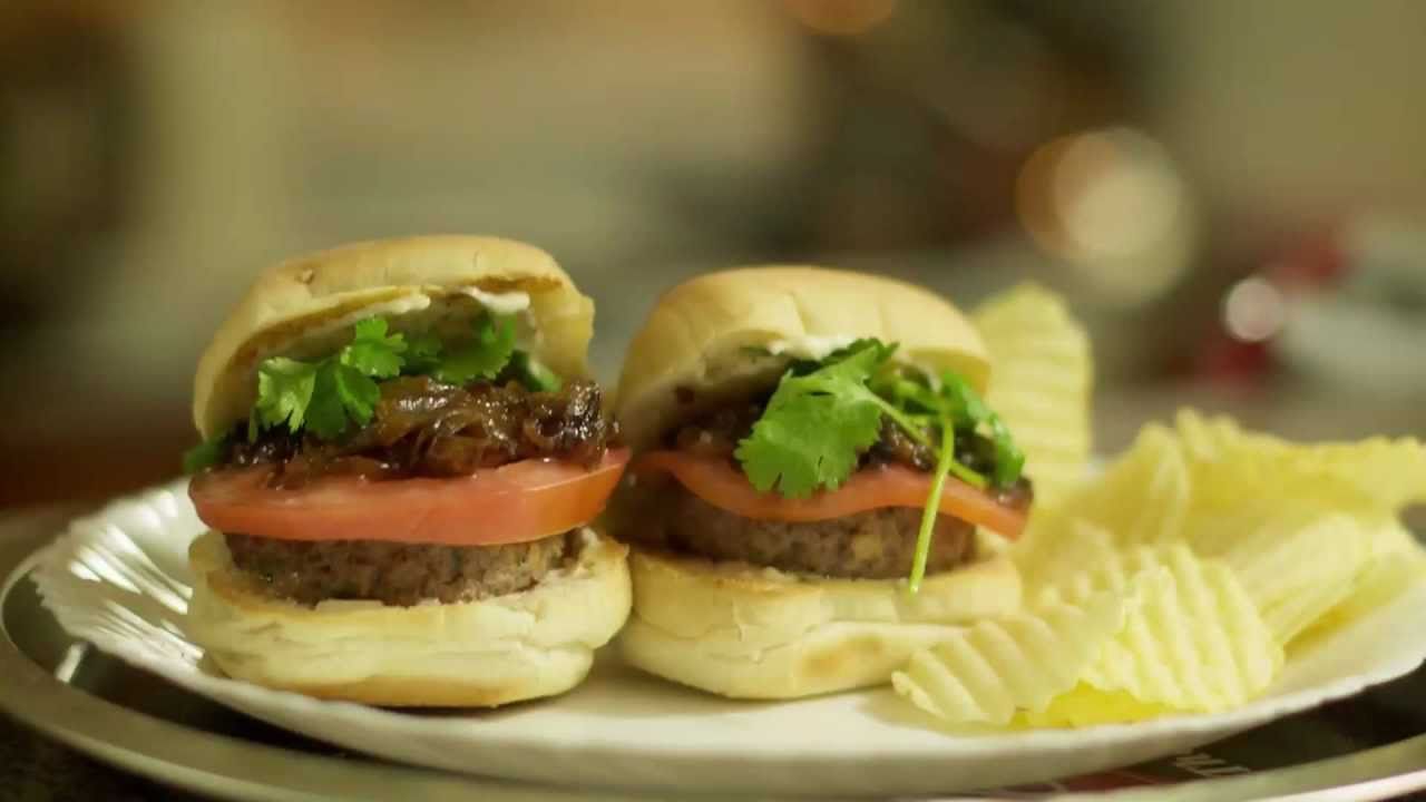 Spicy Indian Kabab Burgers
