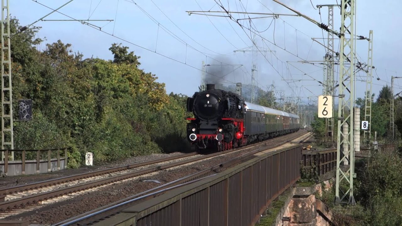 Dampflok 01 150 + 60er-/70er-Jahre-D-Zug (AKE-Sonderfahrt) Aachen - Bacharach bei Wiesbaden