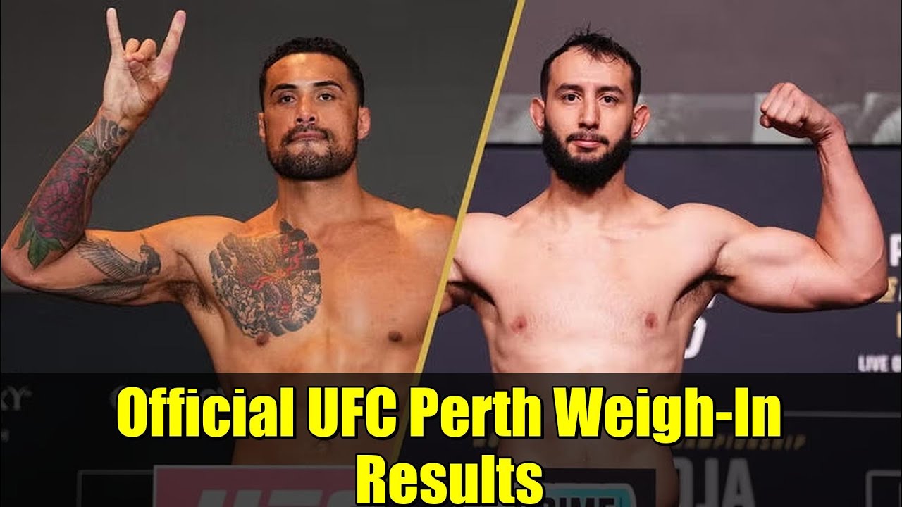 Official UFC Perth Weigh-In Results