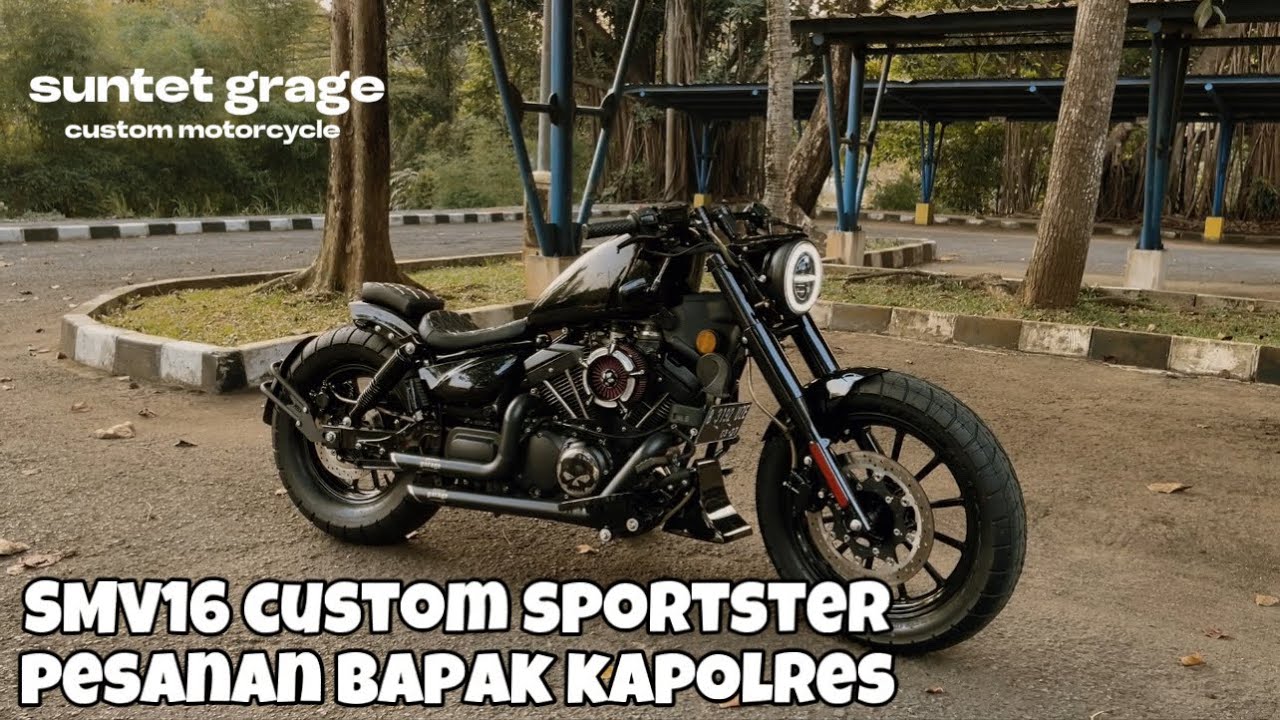 MODIFIKASI SMV16 || CUSTOM SMV16 || CUSTOM ALA HARLEY || BOBBER INDONESIA || MOTOR CUSTOM