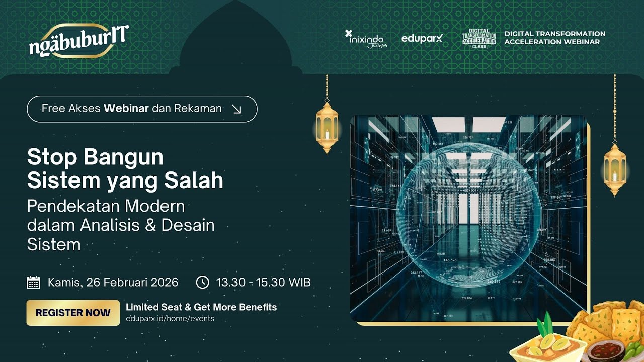 #Webinar Stop Bangun Sistem yang Salah: Pendekatan Modern dalam Analisis & Desain Sistem