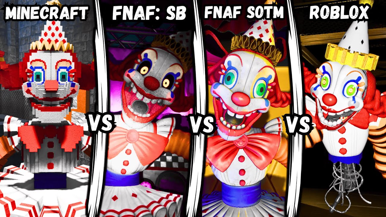 FNAF: Secret of the Mimic - FNAF SOTM vs ROBLOX vs Security Breach vs Minecraft